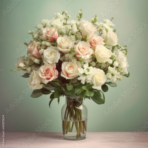 a beautiful bouquet of flowers