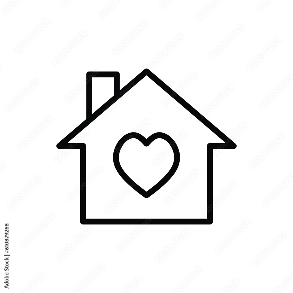 love our home icon love house symbol heart love our home icon love house symbol heart