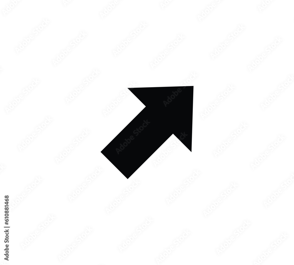 arrow pointer flat vector icon for apps and websites arrow pointer flat vector icon for apps and websites