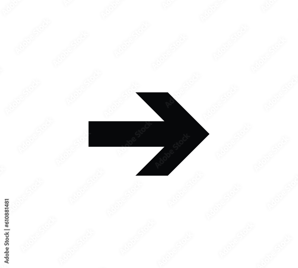 arrow pointer flat vector icon for apps and websites arrow pointer flat vector icon for apps and websites