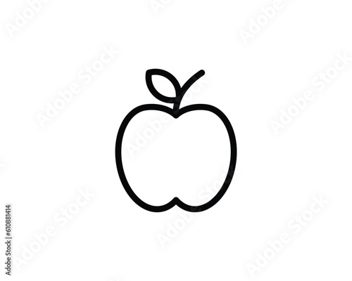 apple flat vector icon for apps and websites