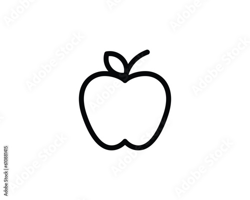 apple flat vector icon for apps and websites