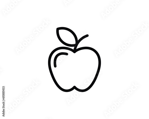 apple flat vector icon for apps and websites