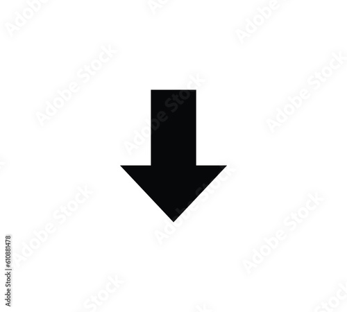 arrow pointer flat vector icon for apps and websites