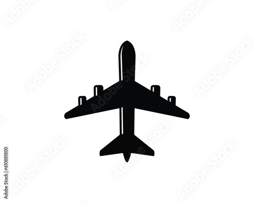 airplane flat vector icon for apps and websites