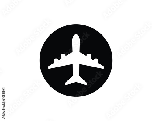 airplane flat vector icon for apps and websites