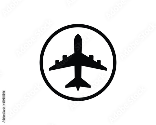 airplane flat vector icon for apps and websites