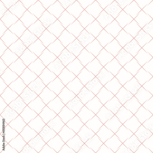 Seamless pink background for your designs. Modern ornament. Geometric pink abstract pattern