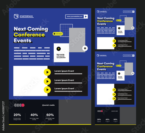 Next Coming Conference Events A4 Flyer Templates