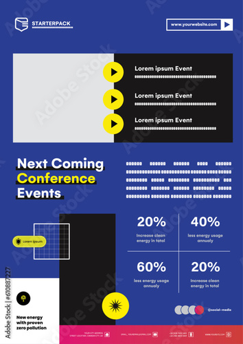 Next Coming Conference Events A4 Flyer Templates