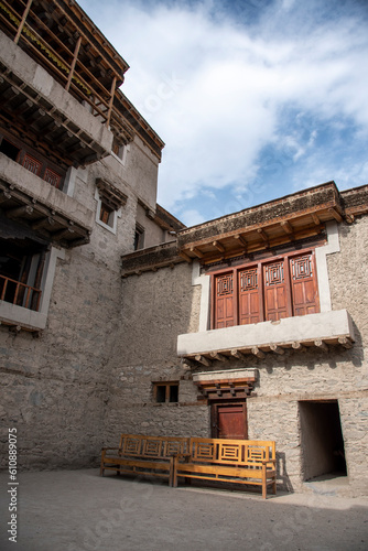 Leh palace is also known as Lhachen Palkhar is the most famous landmark in Leh, Ladakh, India photo