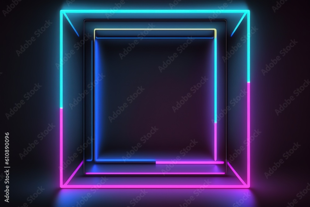 Pink blue lines glowing AI generated. Pink blue lines glowing AI generated.