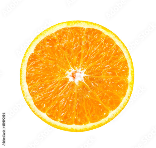 Orange slice isolated on transparent png