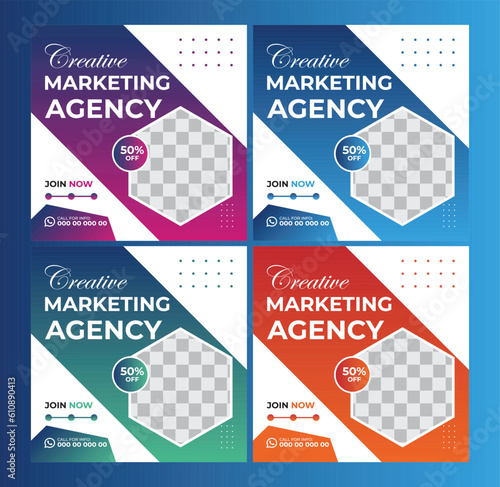 Digital Marketing Social Media Post design template