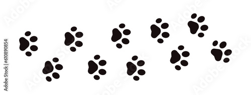 Footprint Dog Cat vector ilustration