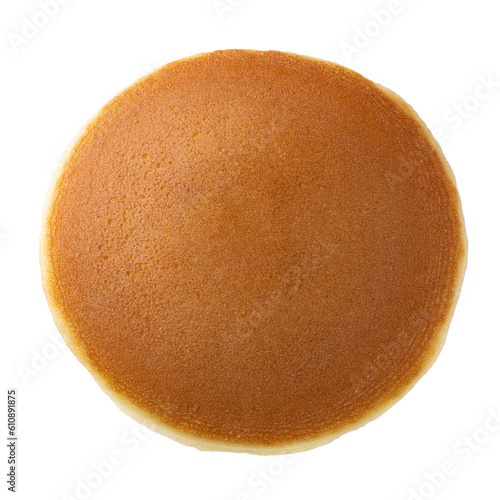 Slika na platnu Homemade pancakes isolated on a transparent background.
