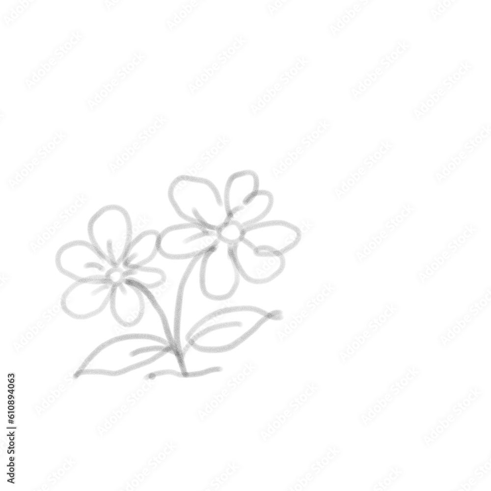 Naklejka premium abstract background flowers tree