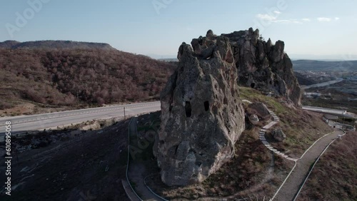 Seydiler Castle and Kirkinler rock settlements, Iscehisar, Afyonkarahisar, Turkey photo