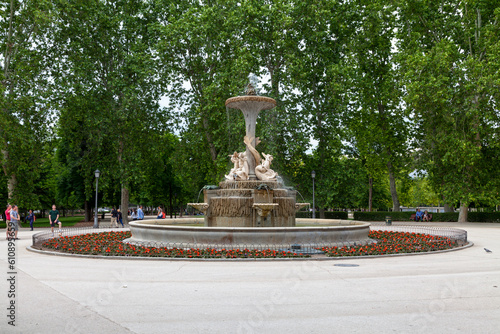 Fountain of the Galapagos in Madrid