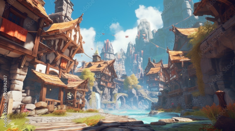 MMORPG game art environment MMORPG game art environment