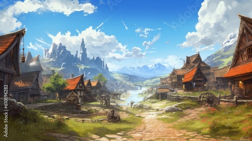 MMORPG game art environment