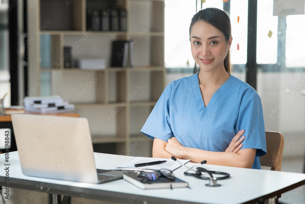 Female nurse doctor Working in a hospital or clinic Female nurse doctor Working in a hospital or clinic