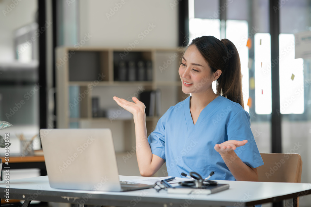 Female nurse doctor Working in a hospital or clinic Female nurse doctor Working in a hospital or clinic