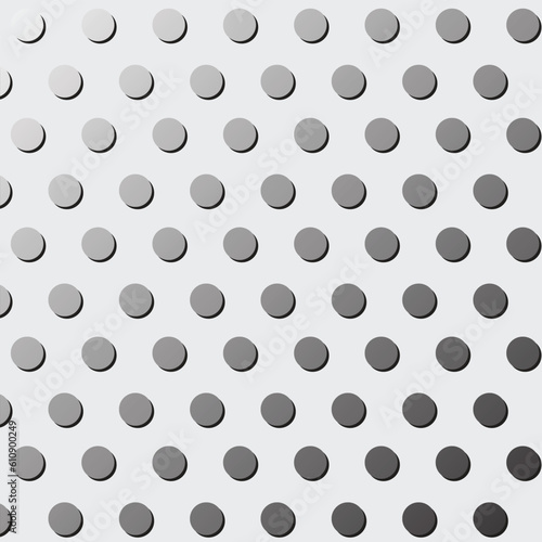 abstract black white gradient silver polka dot pattern art for wallpaper, background etc.