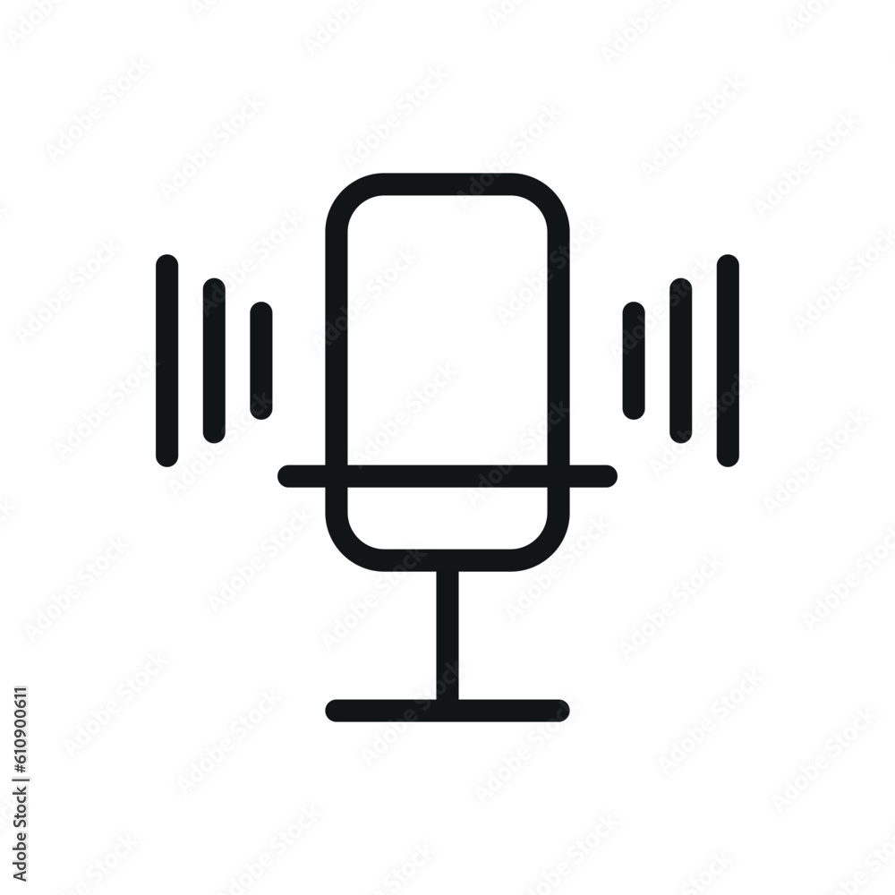 microphone sign symbol vector glyph icon microphone sign symbol vector glyph icon