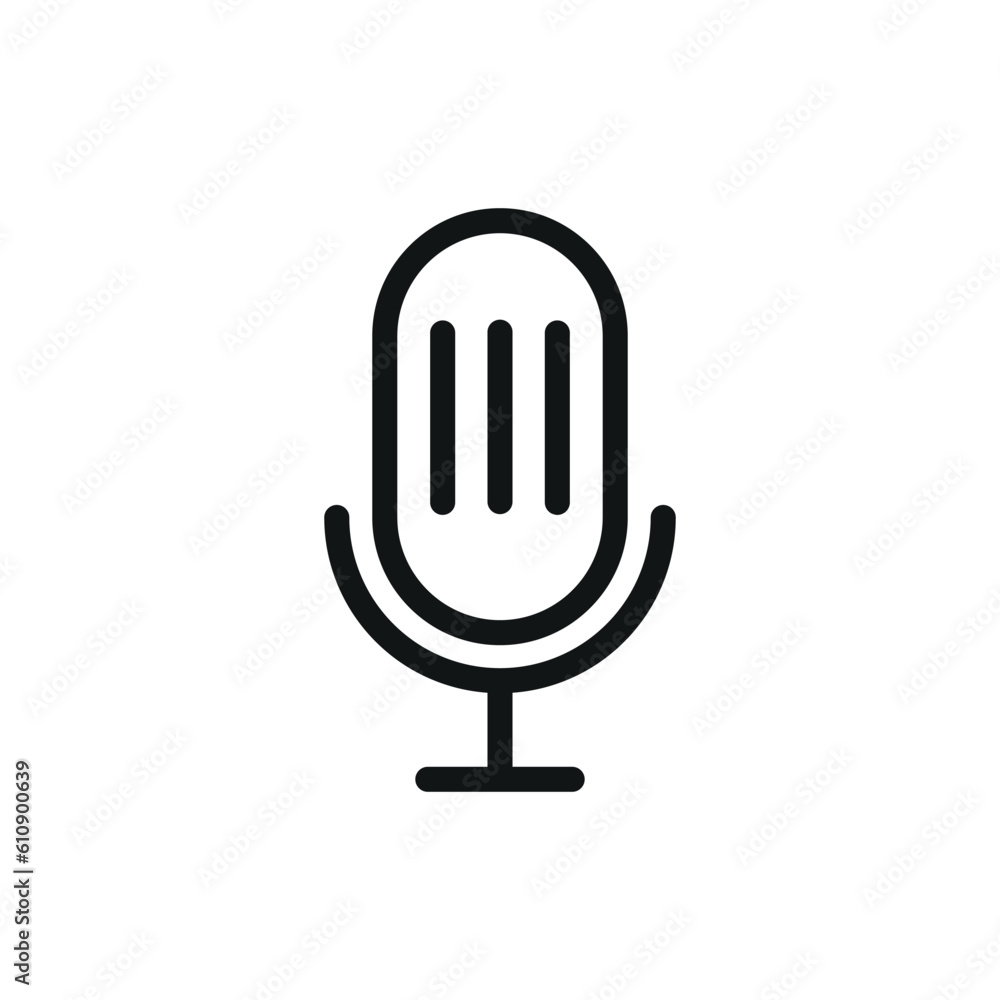 microphone sign symbol vector glyph icon microphone sign symbol vector glyph icon