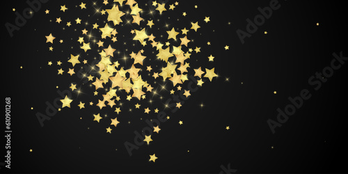 Magic stars vector overlay.  Gold stars scattered