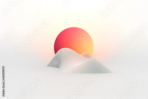 sun in the sky abstract background © fadi
