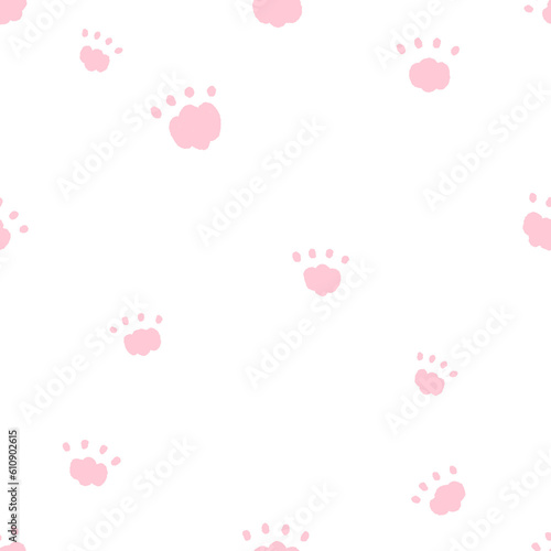 (pink) Cat Footprints