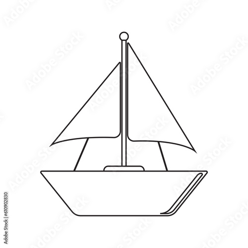 boat icon vector