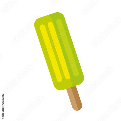 Isolated fresh delicious popsicle, refreshing snack