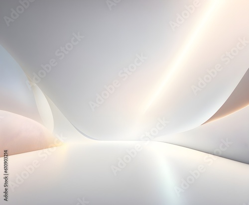 Luxury modern abstract white background, for web design, banner, wallpaper template and others. Generative Ai