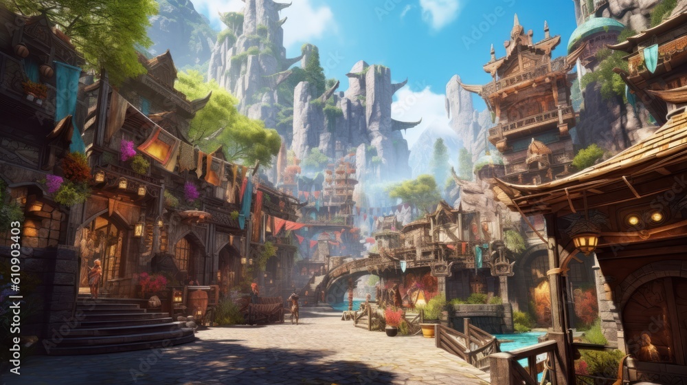 Obraz premium Beautiful Game Environment Art