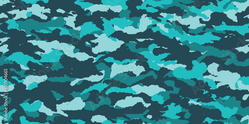 Camouflage background. Seamless pattern.Vector. 迷彩パターン テクスチャ 背景素材 