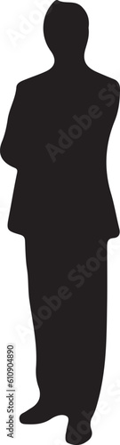 silhouette of business one person.