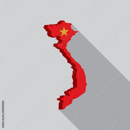 VIETNAM map abstract  icon