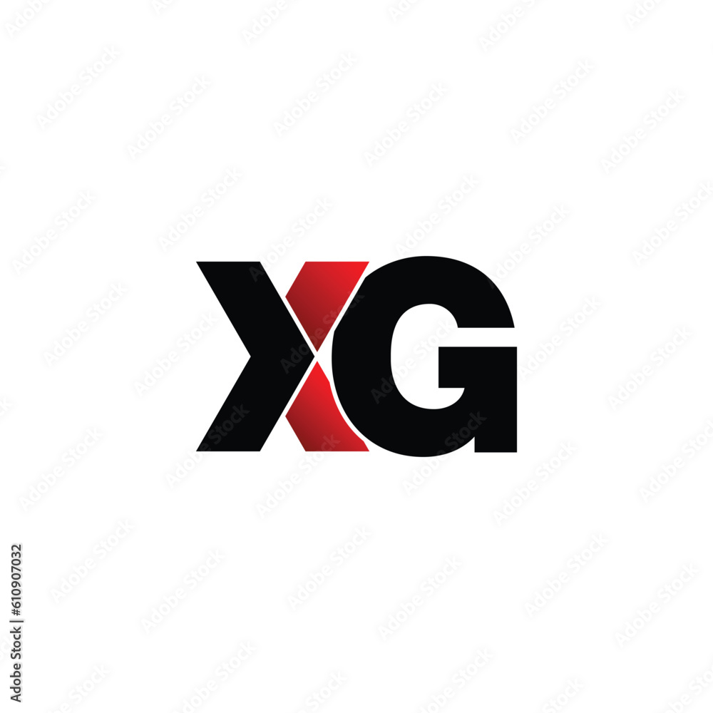 Letter XG simple logo design vector Letter XG simple logo design vector