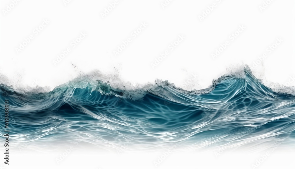 ocean water surface waves , isolated on transparent background cutout ...