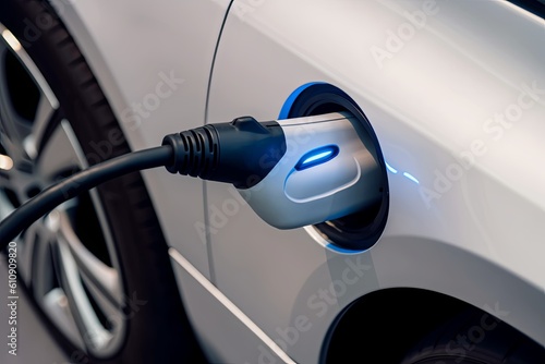 charging a electric car, generative ai