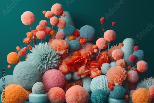 soft flowers, generative ai
