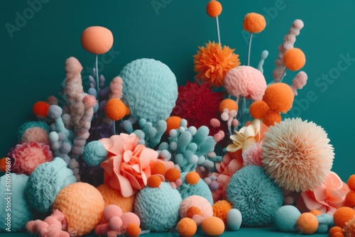 soft flowers, generative ai