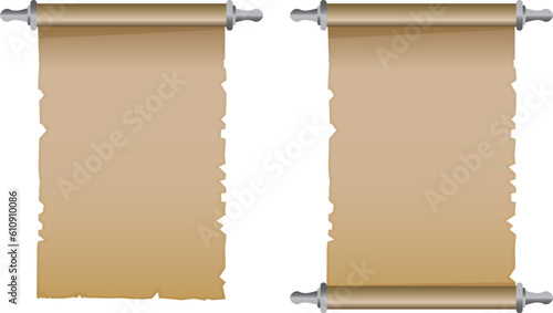 西洋 レトロ　古紙　巻物