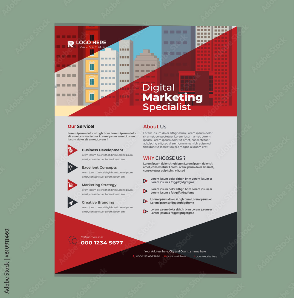 Corporate Business Flyer Layout Corporate Business Flyer Layout