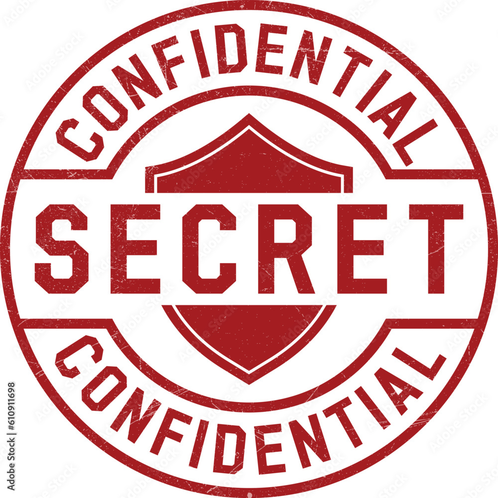 Top Secret Stamp, Confidential Badge, Top Secret Vector, Confidential Stamp, Vector Illustration With Grunge Texture Top Secret Stamp, Confidential Badge, Top Secret Vector, Confidential Stamp, Vector Illustration With Grunge Texture