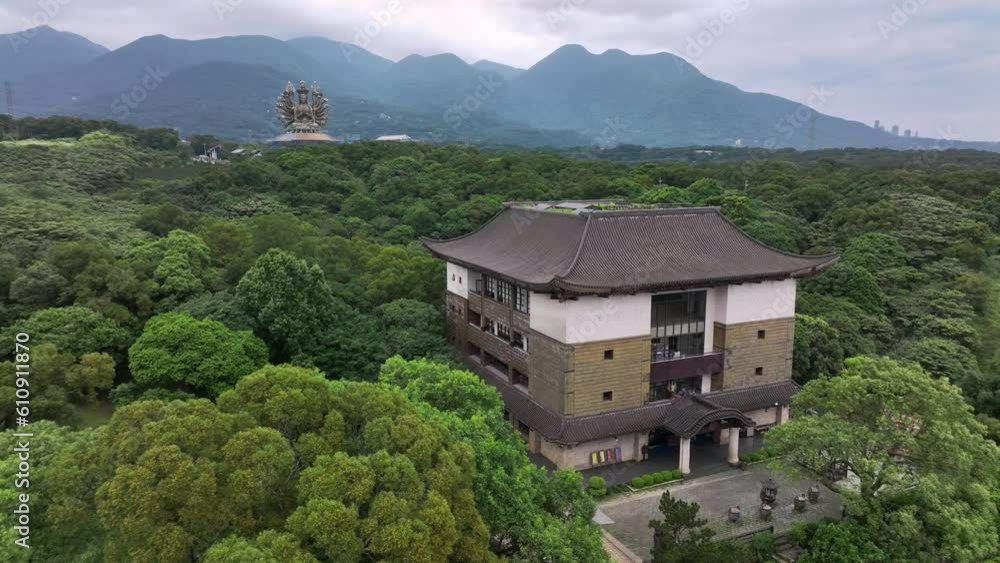Yuandao Guanyin Temple, Buddhist Temple In Taiwan, Aerial View