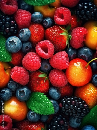 Wallpaper of fruits